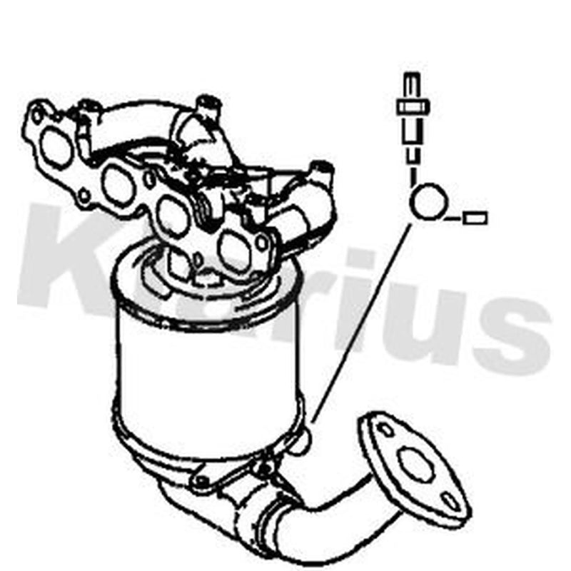 Klarius Catalyst Type Approved With Pipe Front 321773