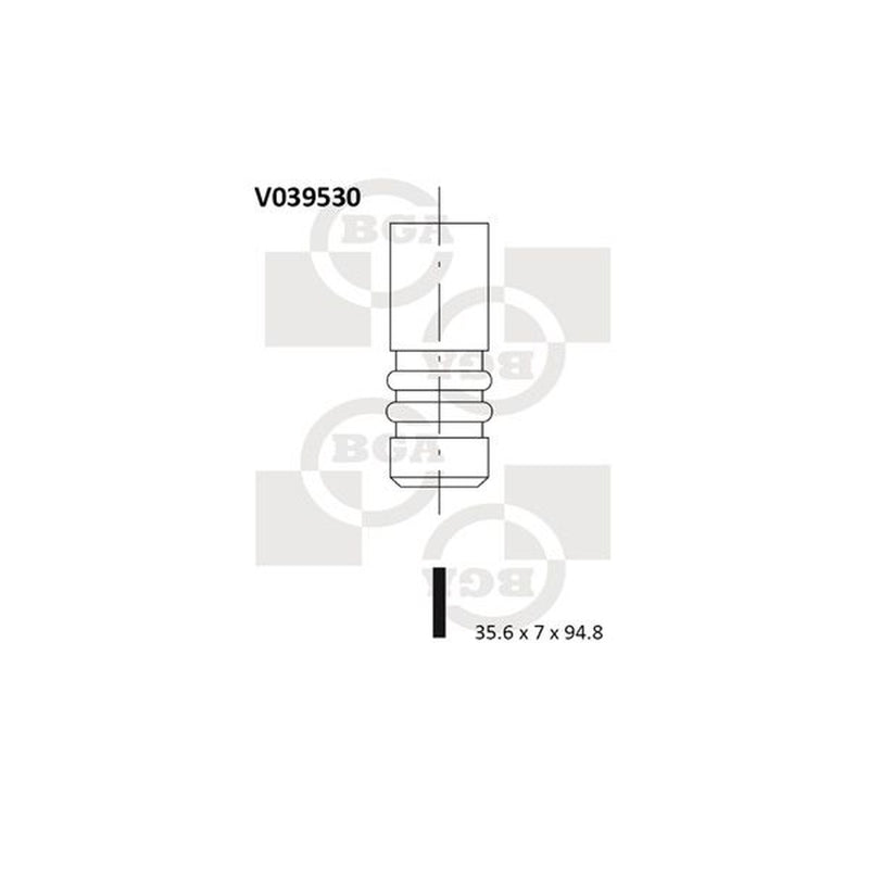 BGA Engine Intake Valve 35mm Head V039530