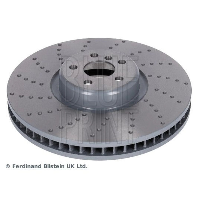Blue Print 2 x Slotted/Perforated Front Brake Discs ADBP430141