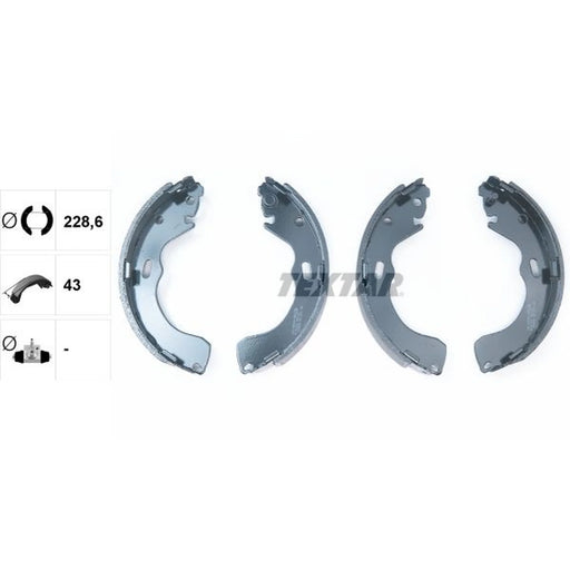 Textar Brake Shoe Set Axle Kit 91055500