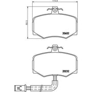 Mintex Front Brake Pad Set MGB421