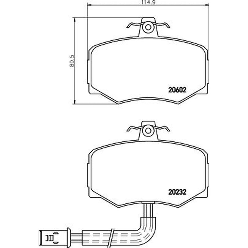 Mintex Front Brake Pad Set MGB421