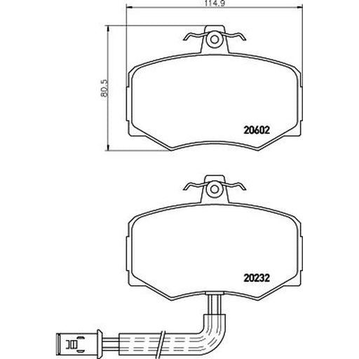 Mintex Front Brake Pad Set MGB421