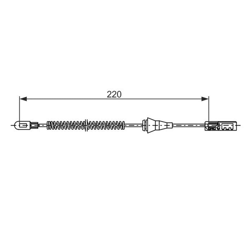 Bosch Handbrake Cable Rear 1 987 482 887