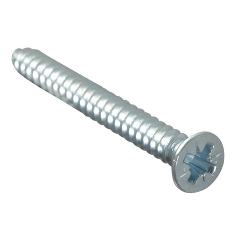 ForgeFix Self-Tapping Screw Pozi Compatible Pan Head ZP 1.1/2in x 8 ForgePack 12