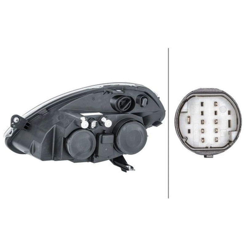 Hella Headlight Headlamp W5W Right 1EB 270 521-241