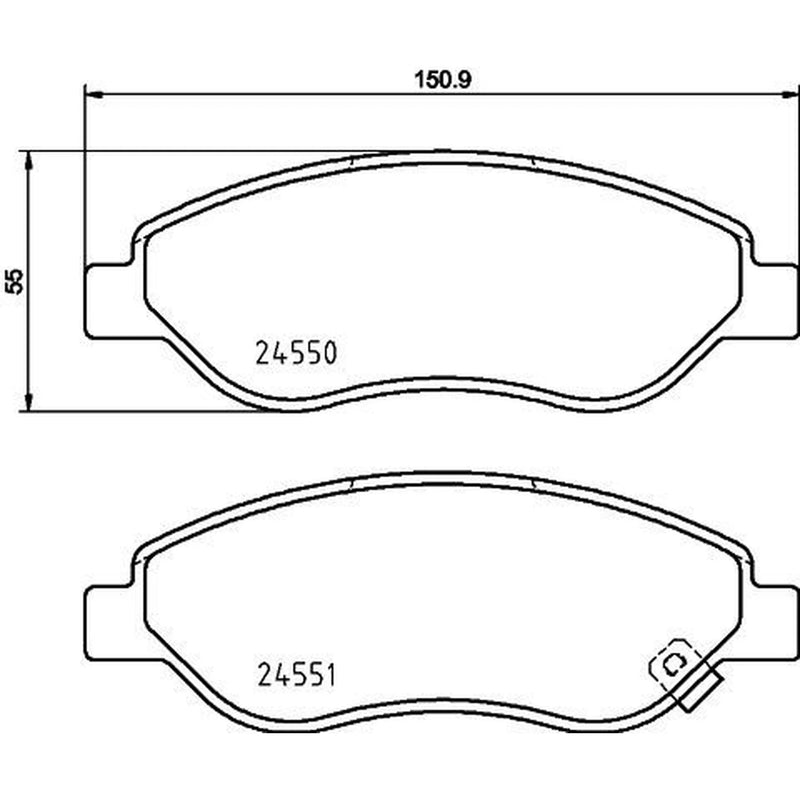 DON Front Brake Pad Set PCP1511