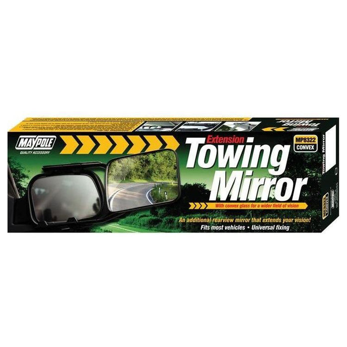 Maypole Caravan Trailer Mirror Glass Extension Towing Mirrors 8322 Convex Car Maypole  - Town Parts