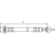 NAPA Brake Hydraulic Hose Line Rear NBH1369