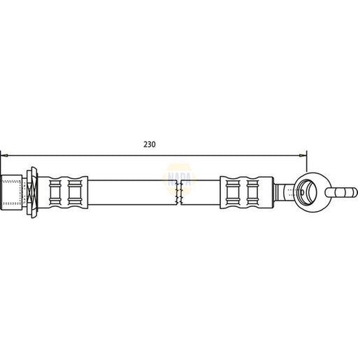 NAPA Brake Hydraulic Hose Line Rear NBH1369
