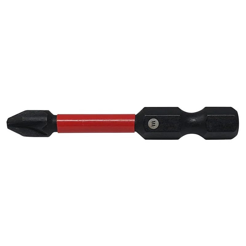 ForgeFix ForgeFast Pozidriv Compatible Impact Bit PZ3 x (Card 2) 25-89mm