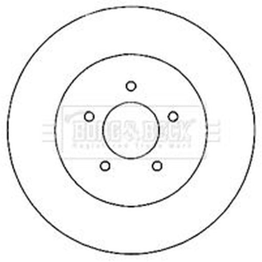 Borg & Beck 2 x Rear Brake Discs BBD5146