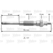 Valeo Diesel Engine Glow Plug 345158