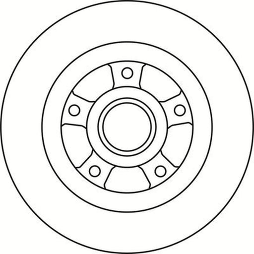 Abtex 2 x Solid Rear Brake Discs BD1726HS