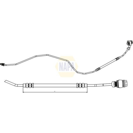 NAPA Brake Hydraulic Hose Line Rear Left NBH1127