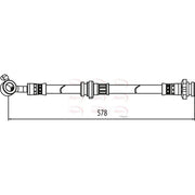 Apec Brake Hydraulic Hose Line Front Right HOS4051