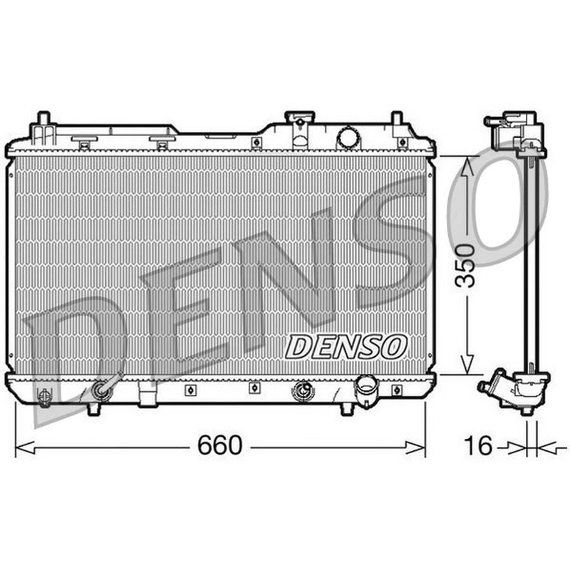 Denso Engine Radiator DRM40010