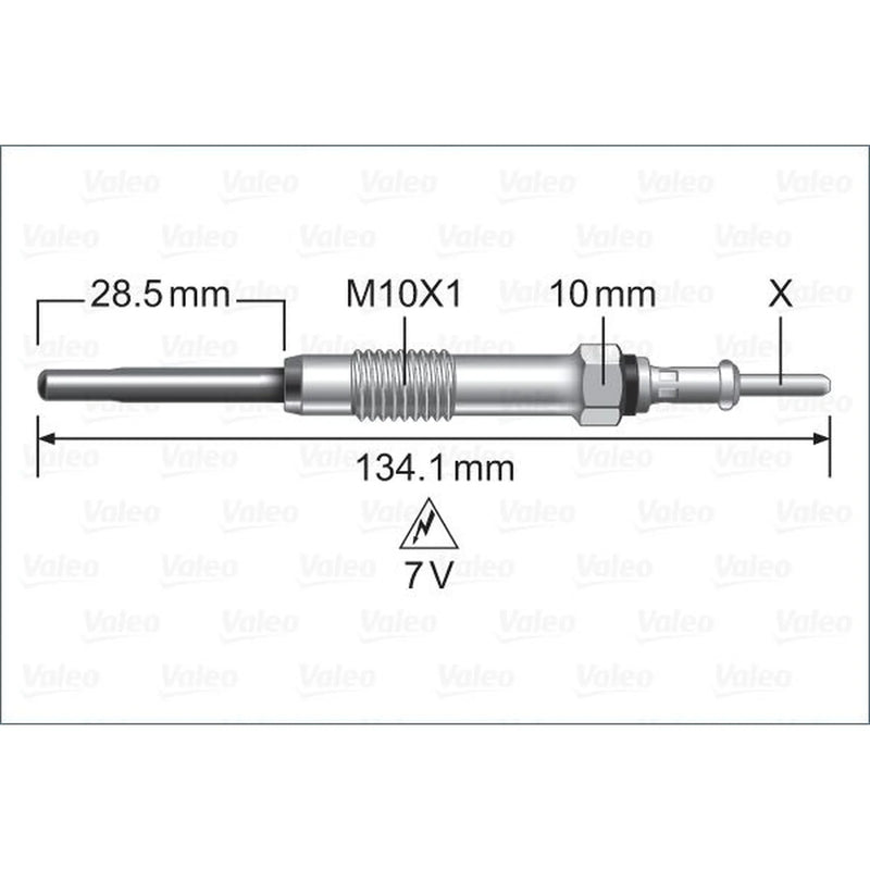 Valeo Diesel Engine Glow Plug 345250