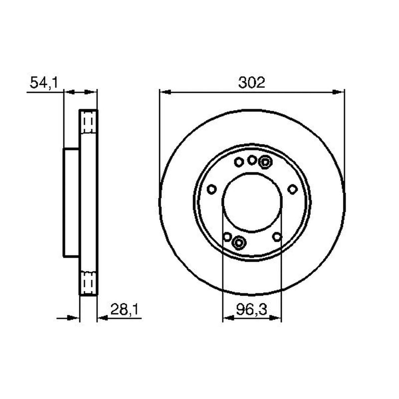 Bosch 2 x Vented Front Brake Discs 0 986 479 230