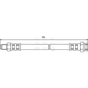 Apec Brake Hydraulic Hose Line Rear Left HOS3767