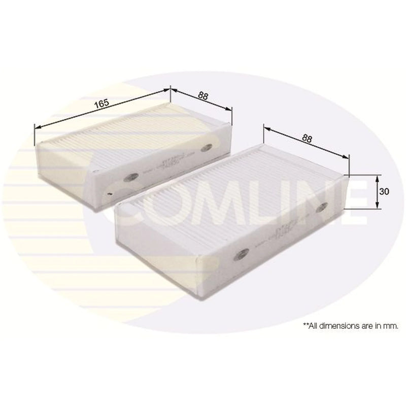 Comline Cabin Air Filter (Pollen Filter) EKF390-2