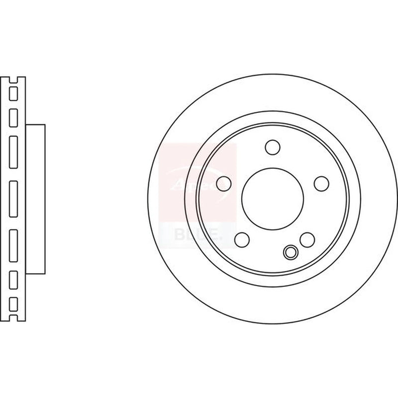Apec 2 x Front Brake Discs SDK6974