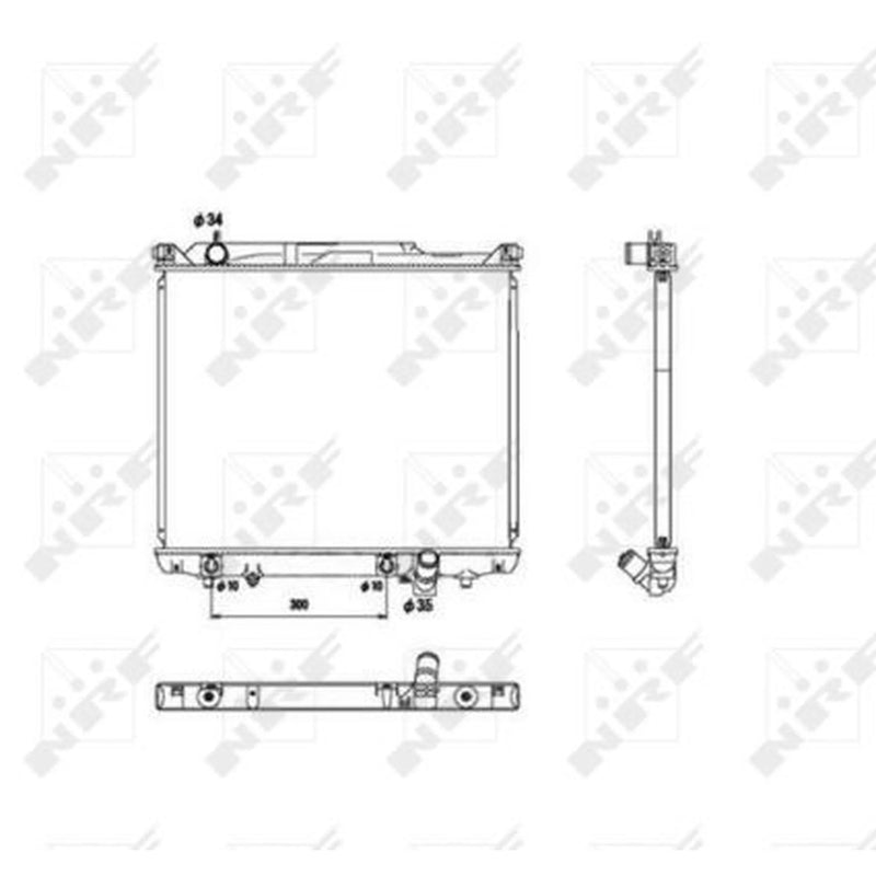 NRF Engine Radiator 53576