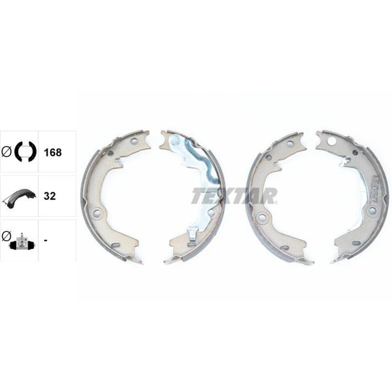 Textar Parking Brake Shoe Set 91072500