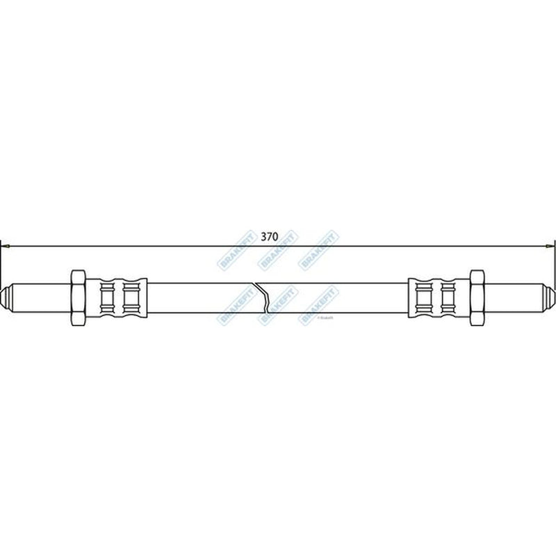 Apec Brake Hydraulic Hose Line Front BHO4090