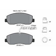 Textar Front Brake Pad Set 2514706