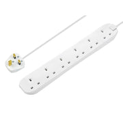 Masterplug Trailing Extension Lead 6 Gang 13A 2m BSG2N-MP - BSG210N-MP