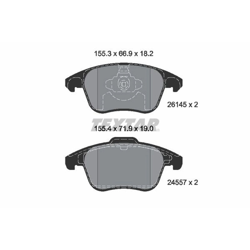 Textar Front Brake Pad Set 2614501