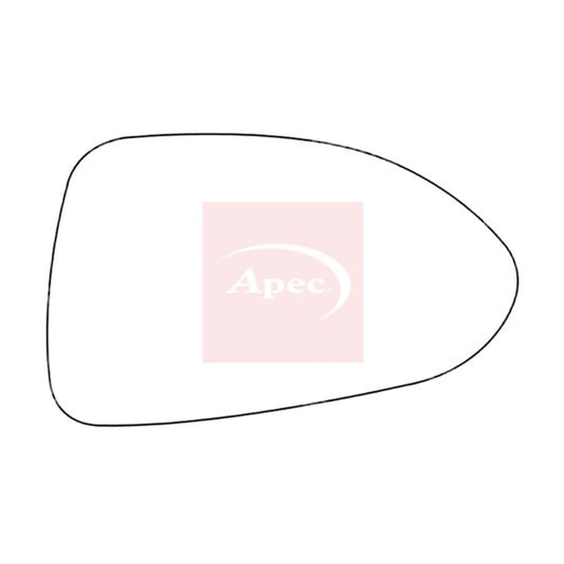 Apec Exterior Wing Mirror Glass Right AMS2034
