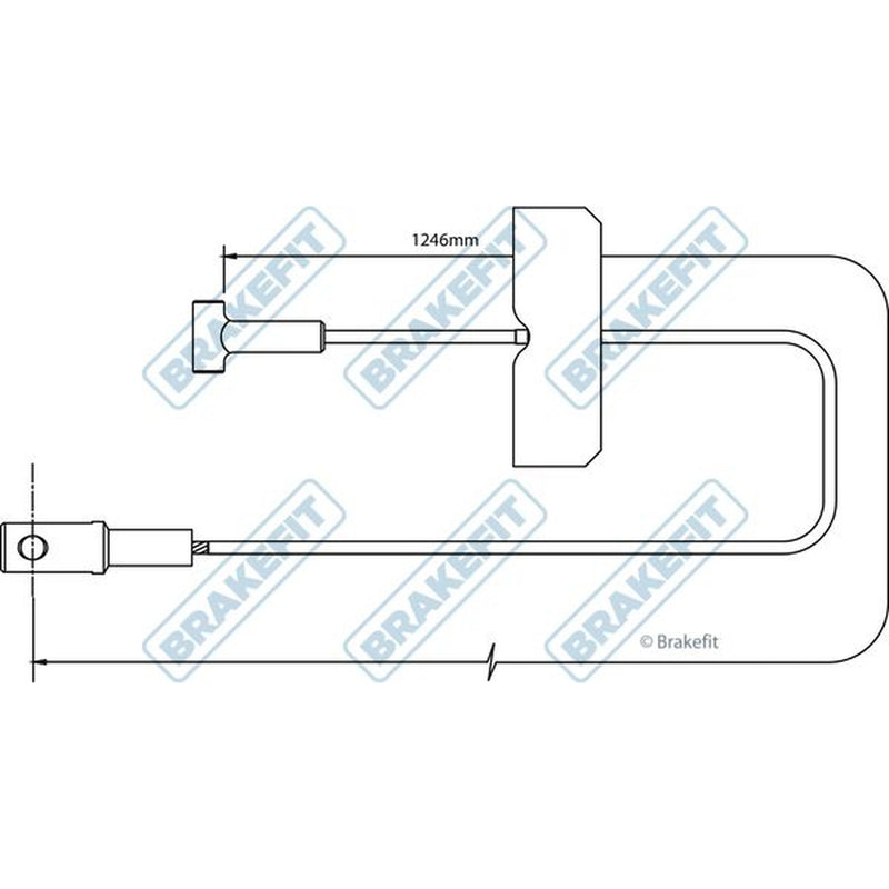 Apec Handbrake Cable Centre BBC3492