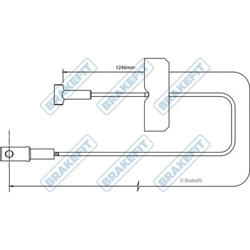 Apec Handbrake Cable Centre BBC3492