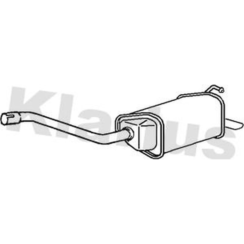 Klarius Box With Tail Pipe Rear FE943X