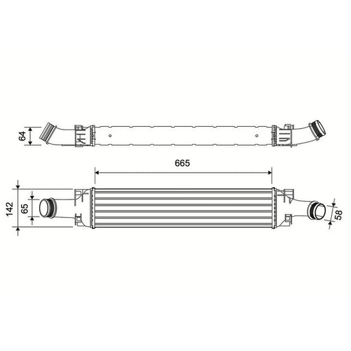 Valeo Intercooler (Charge Air Cooler) 822956