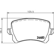 Mintex Rear Brake Pad Set MDB2888