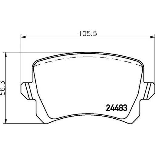 Mintex Rear Brake Pad Set MDB2888