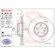 Brembo 2 x Front Brake Discs 09.8555.21