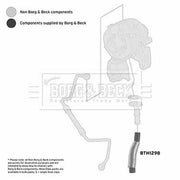 Borg & Beck Intercooler Turbo Charge Air Hose BTH1298