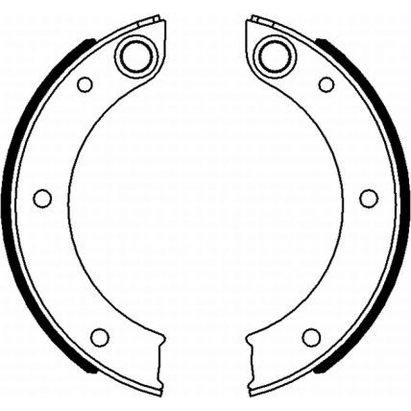 Textar Parking Brake Shoe Set 91071200