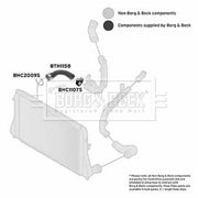 Borg & Beck Intercooler Turbo Charge Air Hose BTH1158