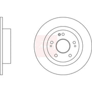 Apec 2 x Solid Rear Brake Discs DSK3266