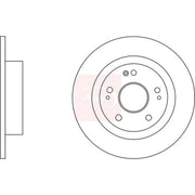 Apec 2 x Solid Rear Brake Discs DSK3266