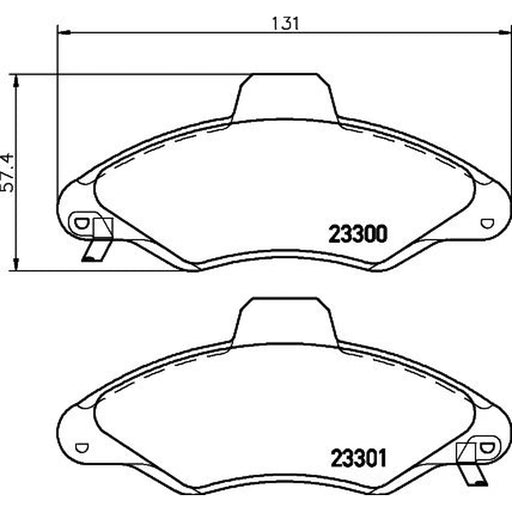 Mintex Front Brake Pad Set MDB1842