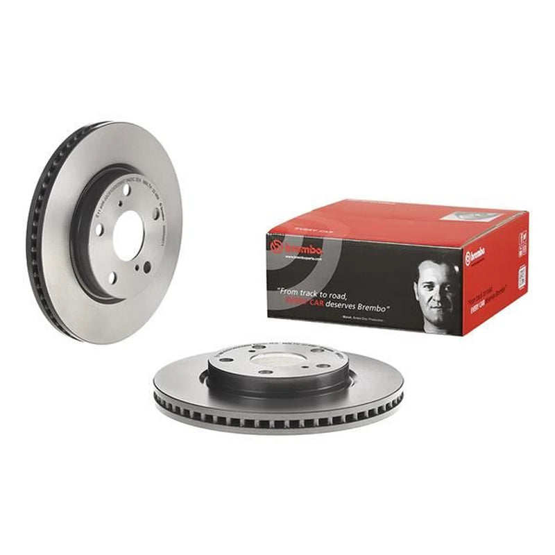 Brembo 2 x Internally Vented Front Brake Discs 09.B520.11