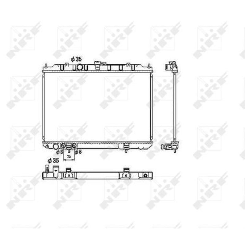 NRF Engine Radiator 53453