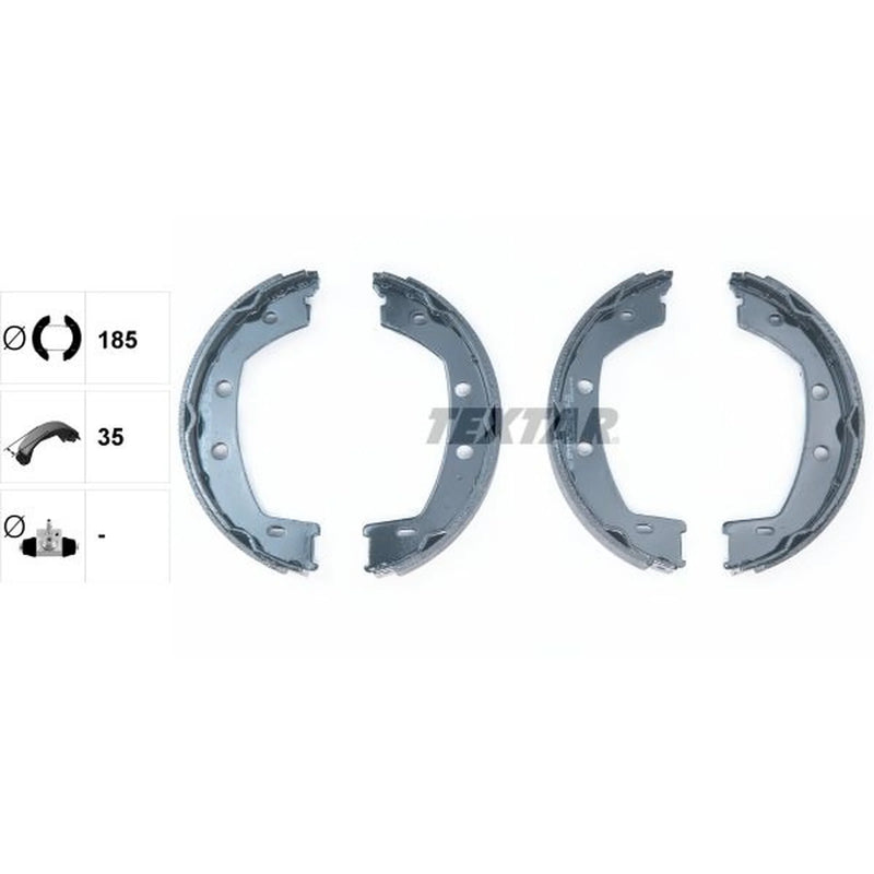 Textar Parking Brake Shoe Set 91067800