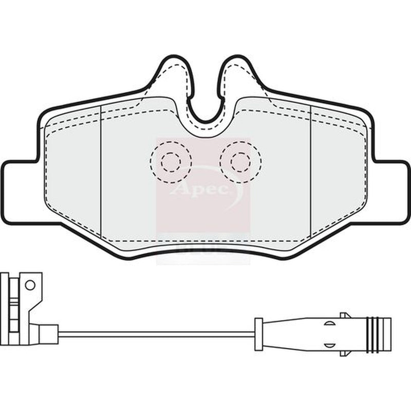 Apec Rear Brake Pad Set PD3106